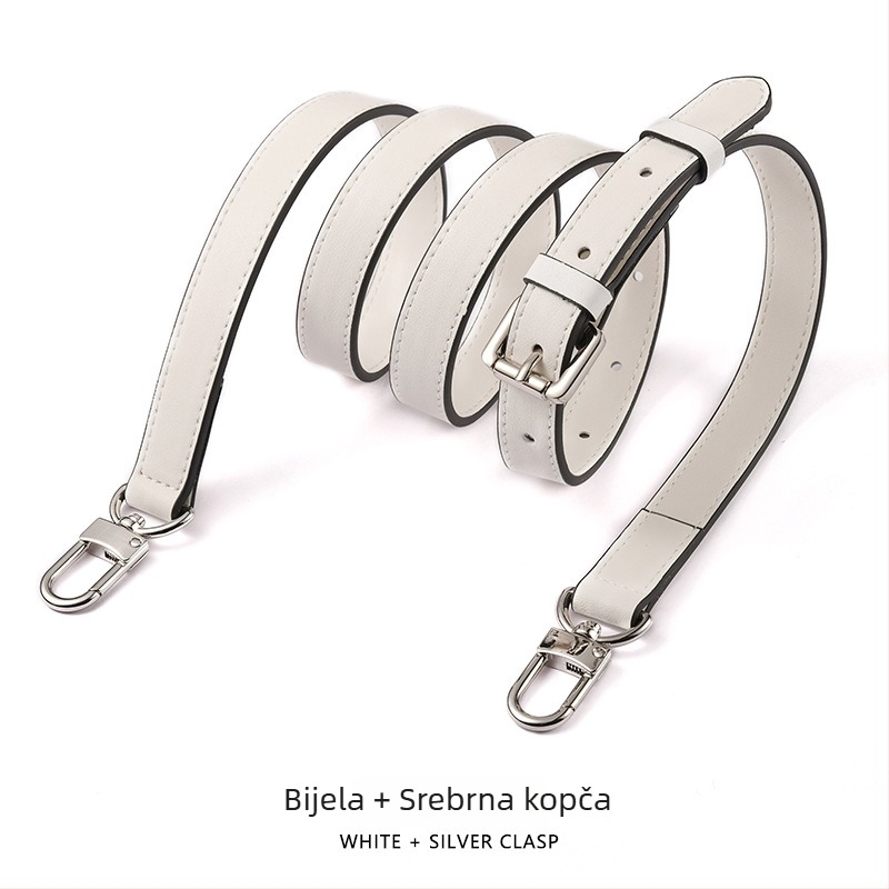 Mahuangshi MHS-A-28 kožni kaiš za ramena, podesivi, zamjenski široki kaiš za crossbody torbu, jednobojna