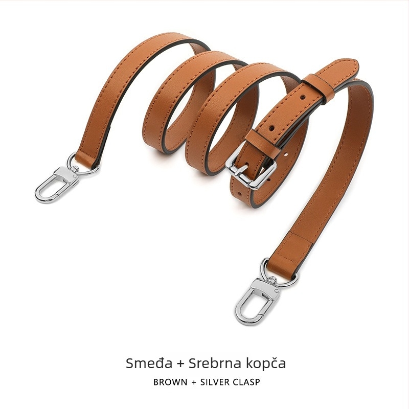 Mahuangshi MHS-A-28 kožni kaiš za ramena, podesivi, zamjenski široki kaiš za crossbody torbu, jednobojna