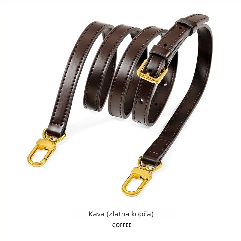 Mahuangshi MHS-A-28 kožni kaiš za ramena, podesivi, zamjenski široki kaiš za crossbody torbu, jednobojna