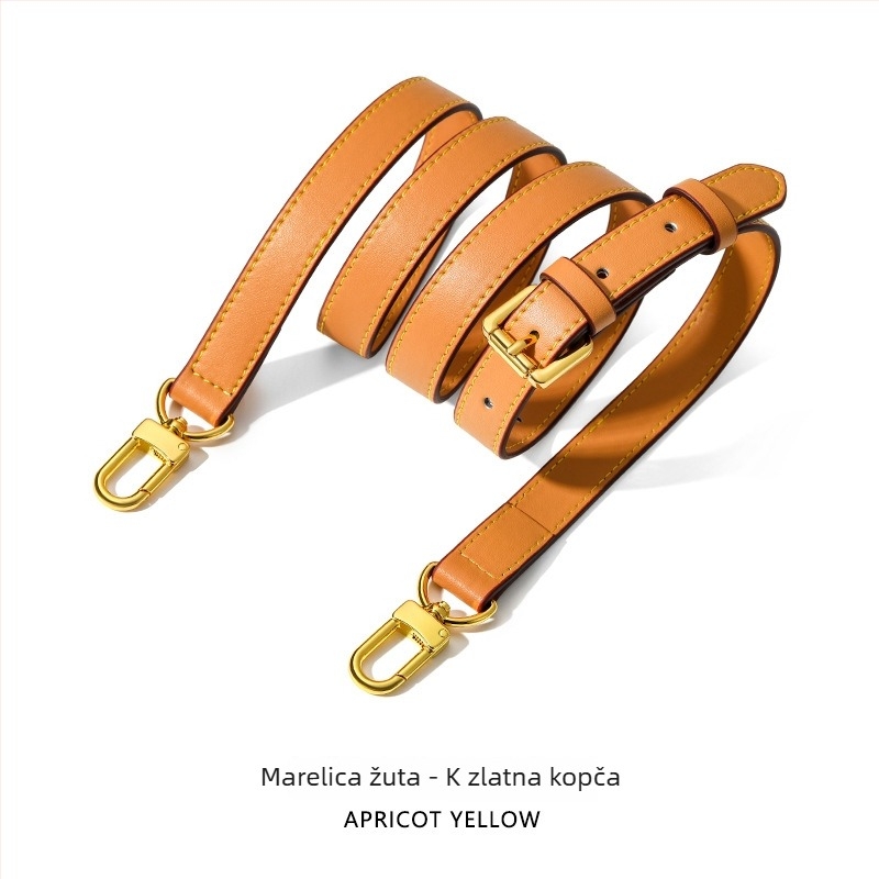 Mahuangshi MHS-A-28 kožni kaiš za ramena, podesivi, zamjenski široki kaiš za crossbody torbu, jednobojna
