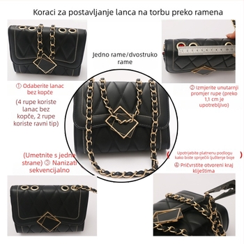 Ženska torbica s lančanim remenom – zamjenski dio za torbe HOBO i crossbody