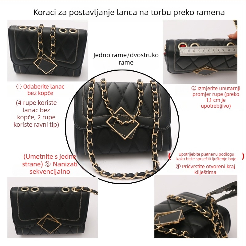 Ženska torbica s lančanim remenom – zamjenski dio za torbe HOBO i crossbody