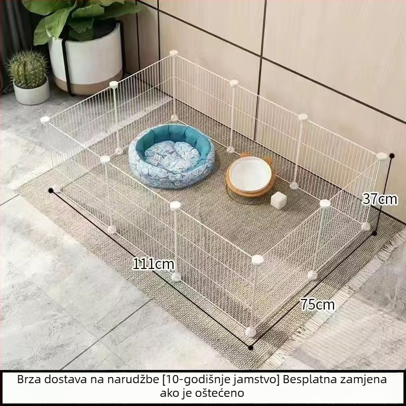 Modularni metalni kavez za male kućne ljubimce s mrežastom pregradom