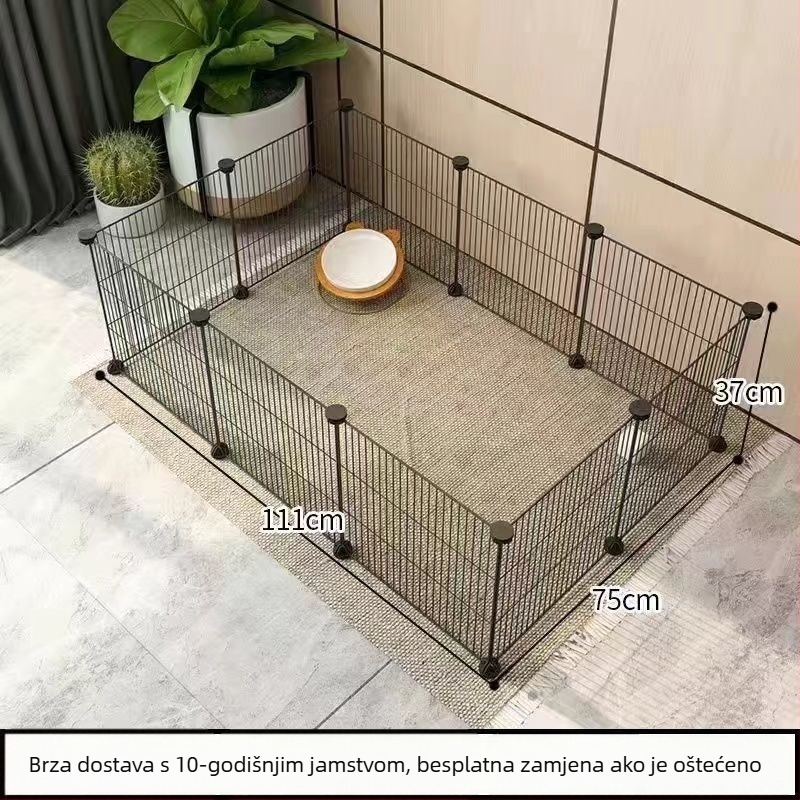 Modularni metalni kavez za male kućne ljubimce s mrežastom pregradom