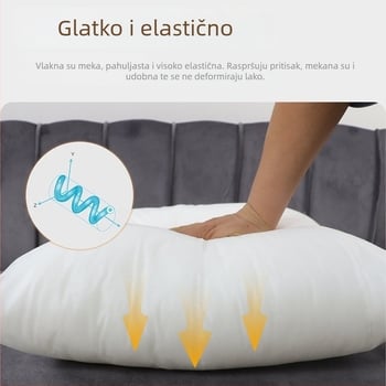 Jadro jastuka od netkanog materijala s PP pamuk punjenjem, pogodna za hotelske jastuke, kvadratni unutarnji jastučni jezgro za podršku donjem dela leđa