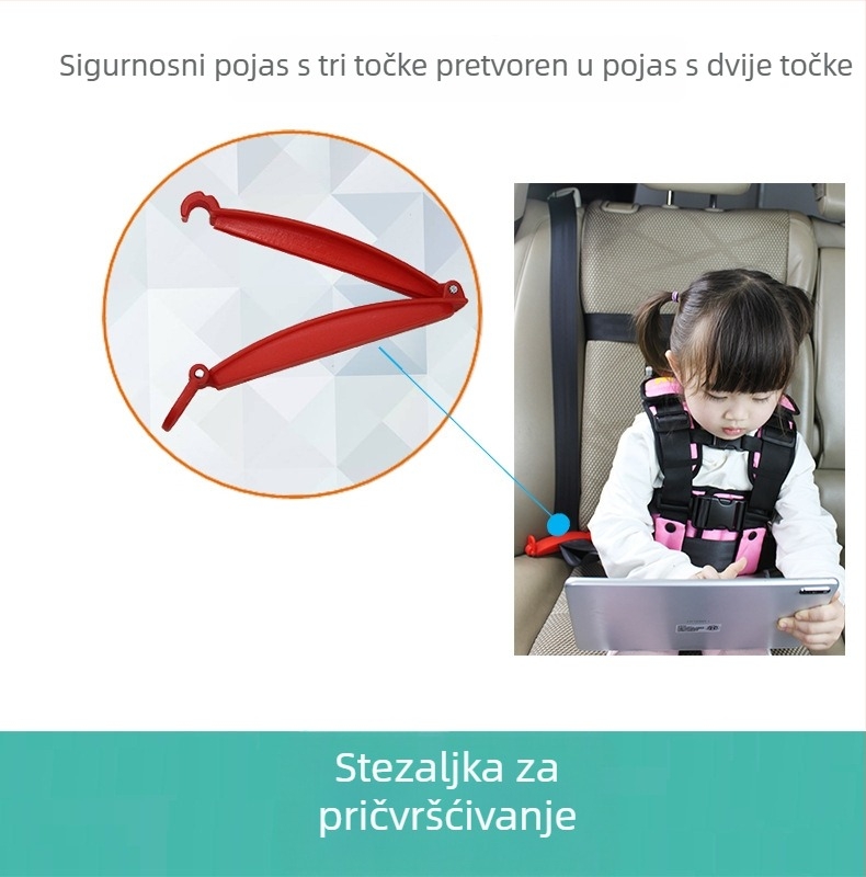 Dječji sigurnosni pojas za sjedalo i putovanja – univerzalni pojas za sjedalo