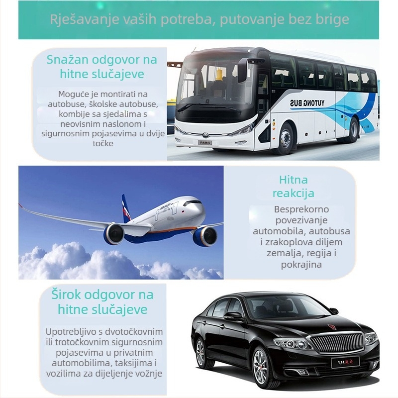 Dječji sigurnosni pojas za sjedalo i putovanja – univerzalni pojas za sjedalo