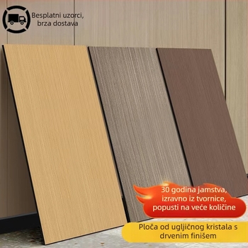 Zidni panel od furnira drveta s karbonskim kristalom, bezšivni panel od bambusovih vlakana, dekorativni samostojeći panel za pozadinu zida