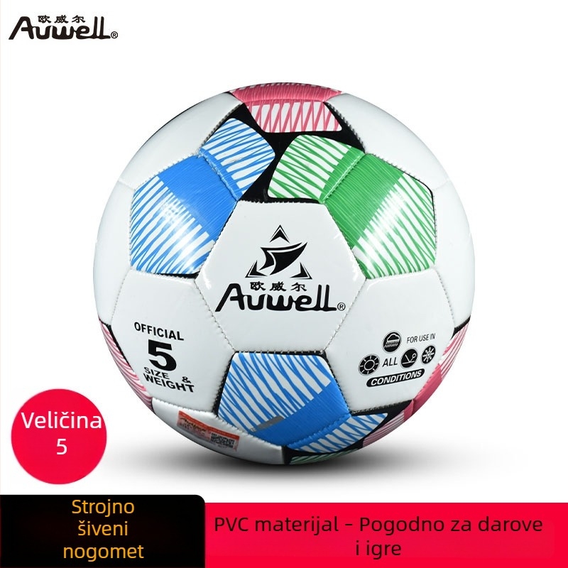 Adwek nogomet za trening, model 345, šivano strojem