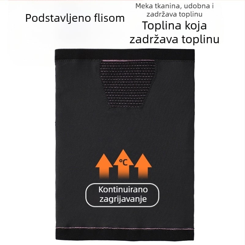 Zimski pleteni šal s flisom, debeli, za vanjske aktivnosti poput biciklizma, skijanja, planinarenja i ribolova, topao