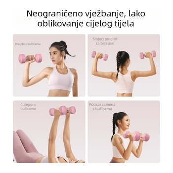 Gumirane bućice s PVC premazom za kućnu teretanu – male utezi za trening ruku