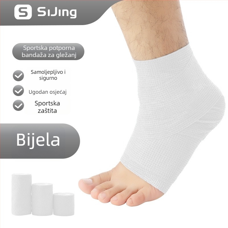 Elastični sportski zavoj za sprječavanje uganuća gležnja i fiksaciju stopala, samoljepljiva gaža za nogomet
