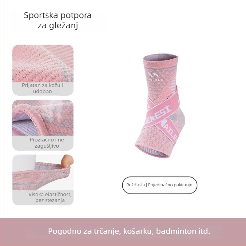 Ženski profesionalni zaštitnik gležnja za sport, prozračna potpora za trčanje, nogomet i košarku.
