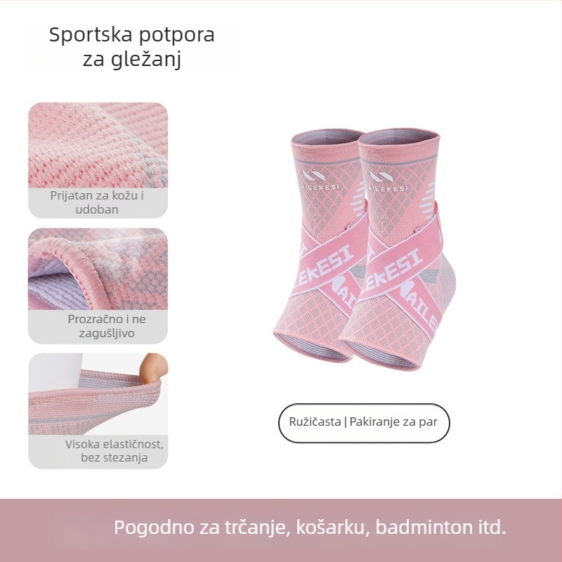 Ženski profesionalni zaštitnik gležnja za sport, prozračna potpora za trčanje, nogomet i košarku.