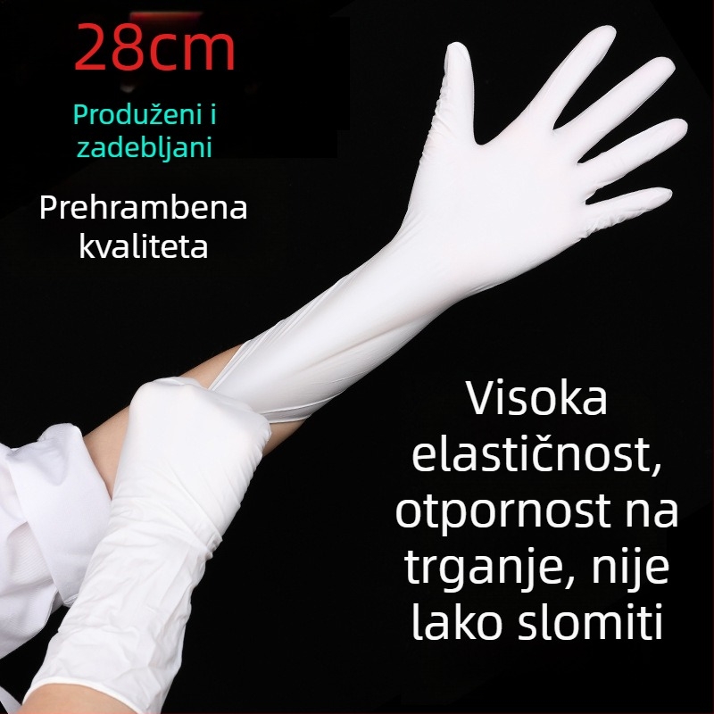 Sakura Forest nitril rukavice za jednokratnu upotrebu, prehrambena kvaliteta, veličina XS, protuklizne