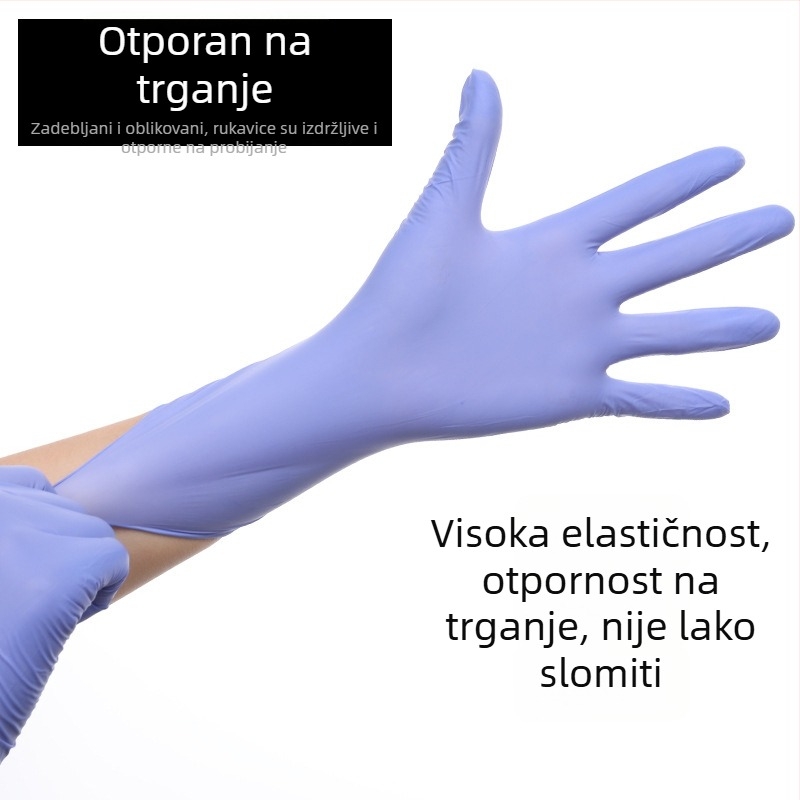 Sakura Forest nitril rukavice za jednokratnu upotrebu, prehrambena kvaliteta, veličina XS, protuklizne