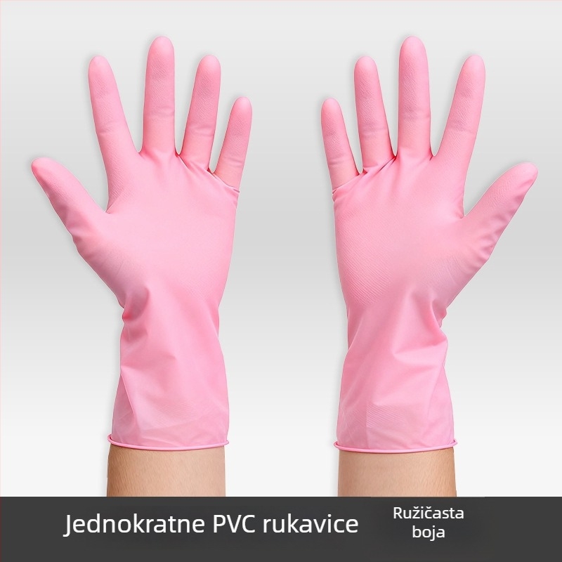 Jednokratne rukavice od lateksa i nitrila, bijele, za usluge prehrane, debljina 0,05–0,1 mm