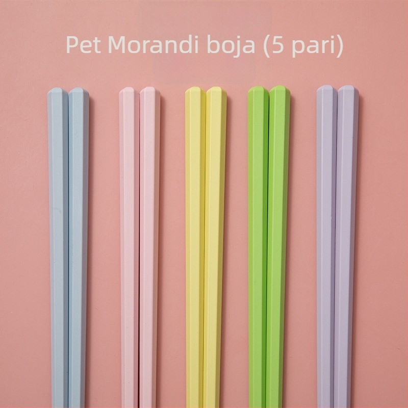 Štapići u japanskom stilu, šareni za kućnu upotrebu, po jednu osobi, ružičasti inspirirani macaronom, otporni na visoke temperature, legura otporna na plijesan