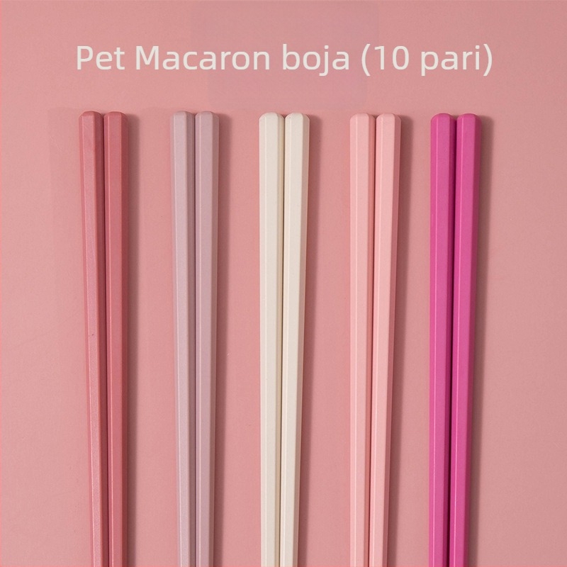 Štapići u japanskom stilu, šareni za kućnu upotrebu, po jednu osobi, ružičasti inspirirani macaronom, otporni na visoke temperature, legura otporna na plijesan