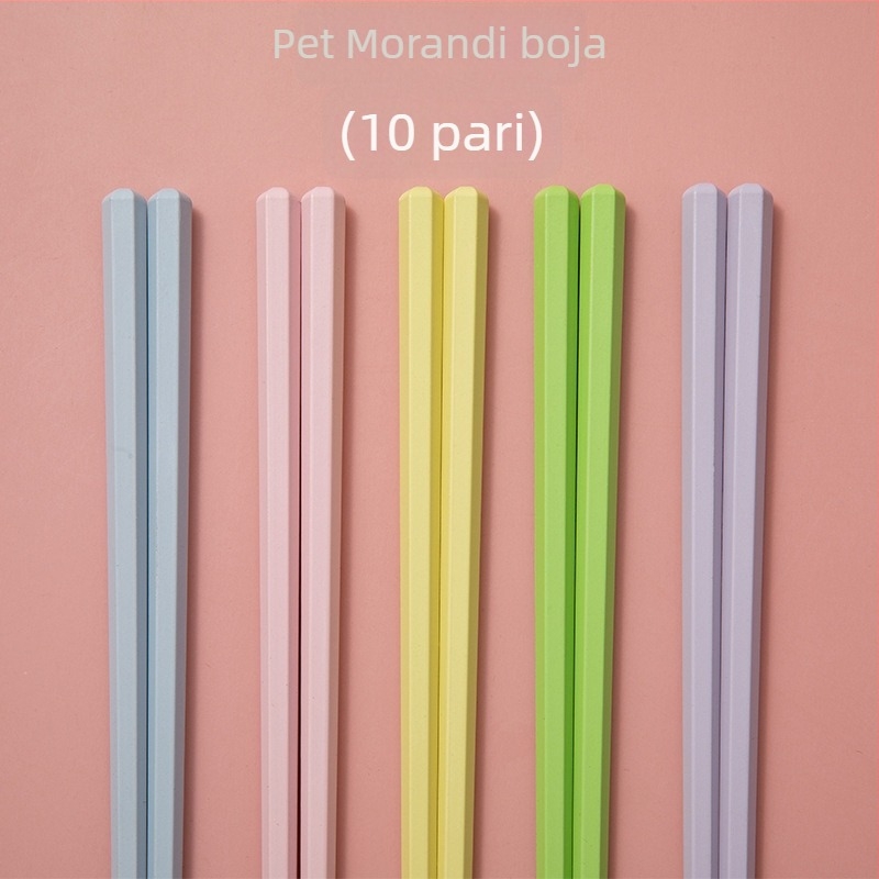 Štapići u japanskom stilu, šareni za kućnu upotrebu, po jednu osobi, ružičasti inspirirani macaronom, otporni na visoke temperature, legura otporna na plijesan