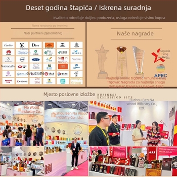 Dvanaest znakova zodijaka štapića za jelo od mahagonija, čvrsto drvo, gravirano logo, dar