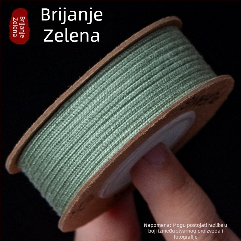 Etnička narukvica s Buddha kuglicama i Bodhi sjemenkama, dizajn zvijezda i mjeseca, ručno pleteni poliester konac, debljina 1,5–2,0 mm