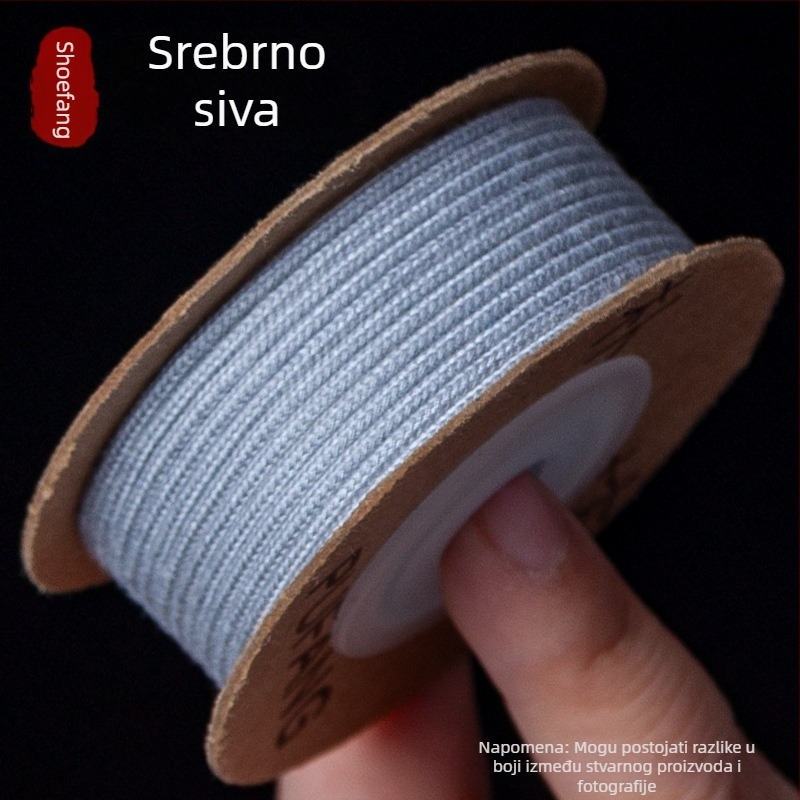 Etnička narukvica s Buddha kuglicama i Bodhi sjemenkama, dizajn zvijezda i mjeseca, ručno pleteni poliester konac, debljina 1,5–2,0 mm