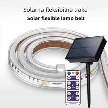 Solarne LED trake s gumiranim premazom za vanjsku dekoraciju dvorišta, paviljona, vrta i balkona