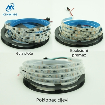 Vanjska vodootporna RGB LED traka s efektom tekućih boja, niskog napona 5V/12V/24V, za barove i KTV prostore