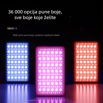 Mini prijenosno LED svjetlo za dopunjivanje pri uživo emitiranju i fotografiranju na telefonu, kompaktno svjetlo za uljepšavanje s USB punjenjem