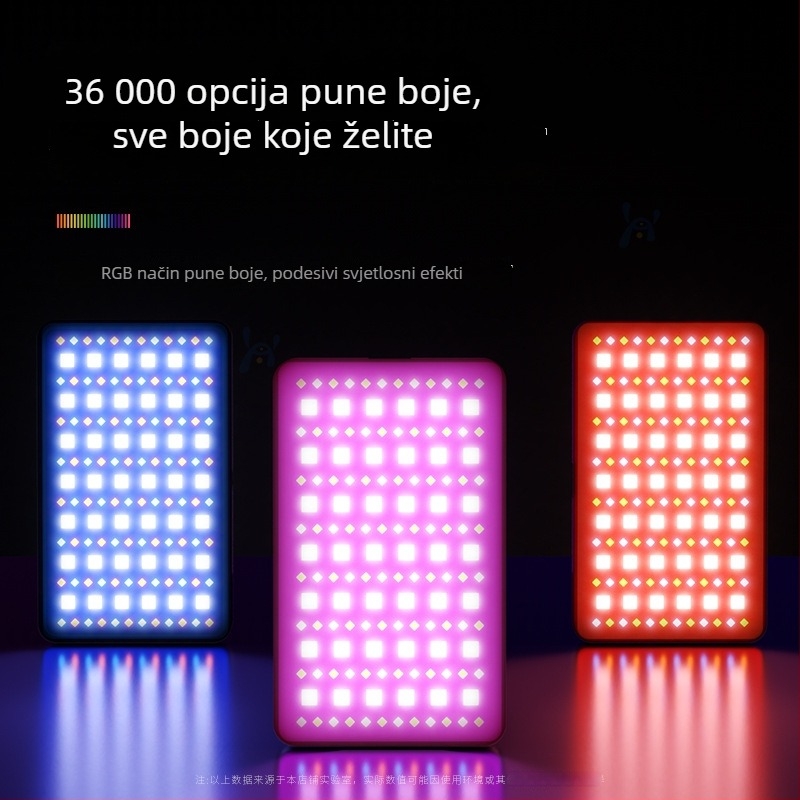 Mini prijenosno LED svjetlo za dopunjivanje pri uživo emitiranju i fotografiranju na telefonu, kompaktno svjetlo za uljepšavanje s USB punjenjem