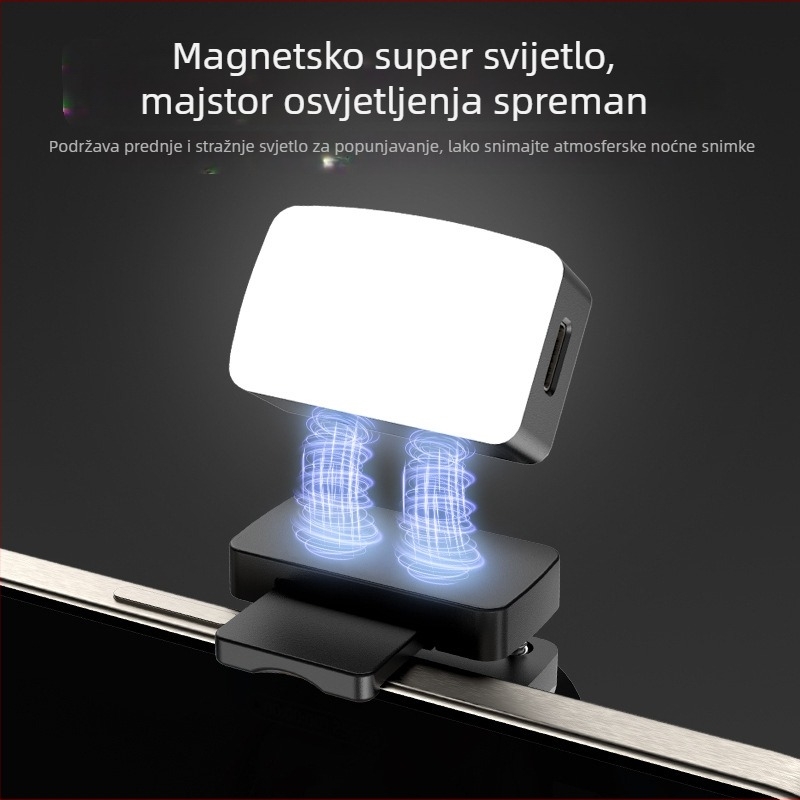 Magnetsko dopunsko svjetlo za prijenos uživo – kompaktna džepna LED rasvjeta sa tri temperaturne boje
