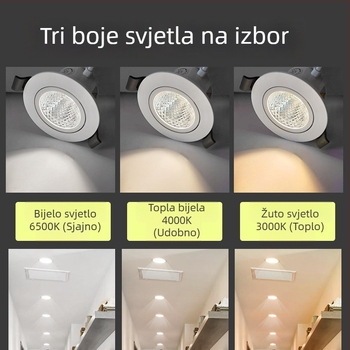 Foshan Lighting LED anti-glare ugrađena stropna spot rasvjeta COB za dnevni boravak