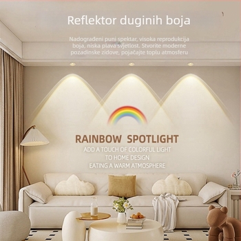 Ugradno stropno svjetlo s duhovitim lukom, spot u obliku brežuljka, ambijentalno osvjetljenje za restorane, anti-refleksni downlight
