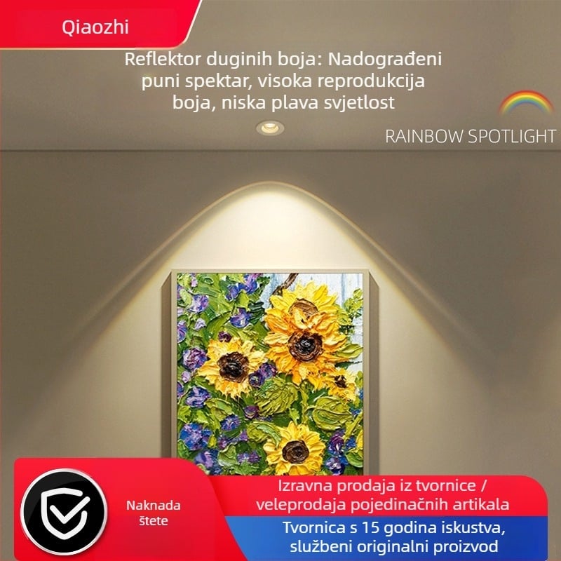 Ugradno stropno svjetlo s duhovitim lukom, spot u obliku brežuljka, ambijentalno osvjetljenje za restorane, anti-refleksni downlight