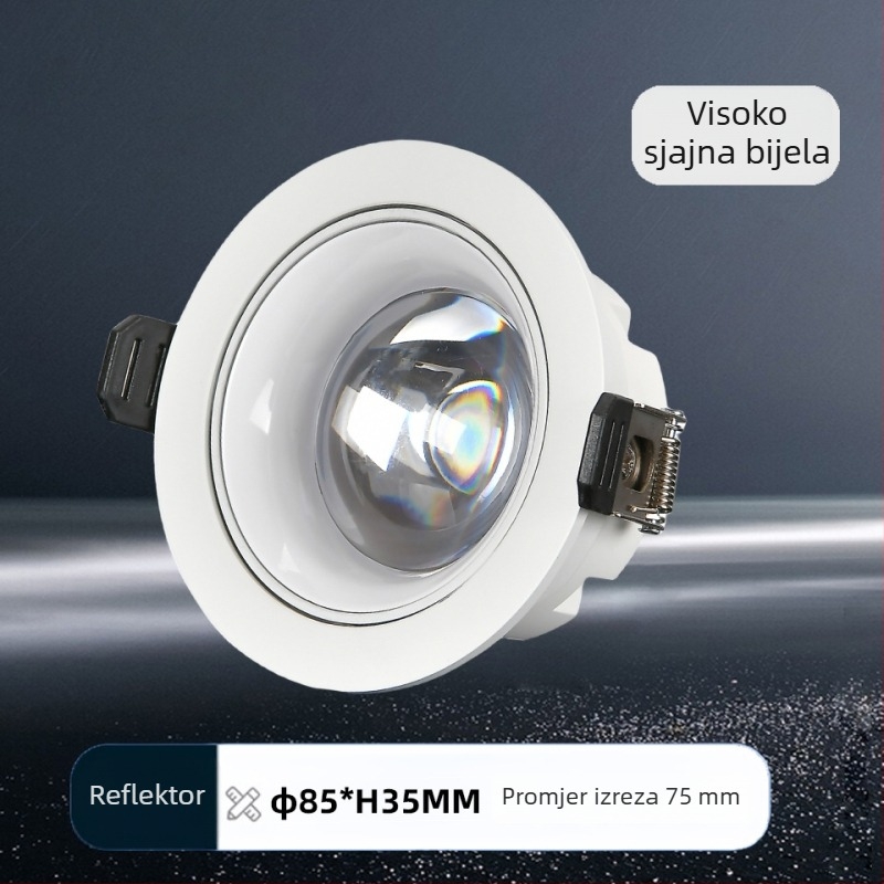 Ugradno stropno svjetlo s duhovitim lukom, spot u obliku brežuljka, ambijentalno osvjetljenje za restorane, anti-refleksni downlight