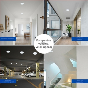 LED downlight s PIR senzorom pokreta, ultra-tanki panel svjetlo i prožektor