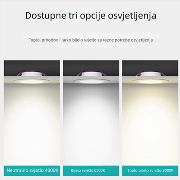 LED downlight za strop 7W/9W/12W, za dnevni boravak, ugrađeni spot