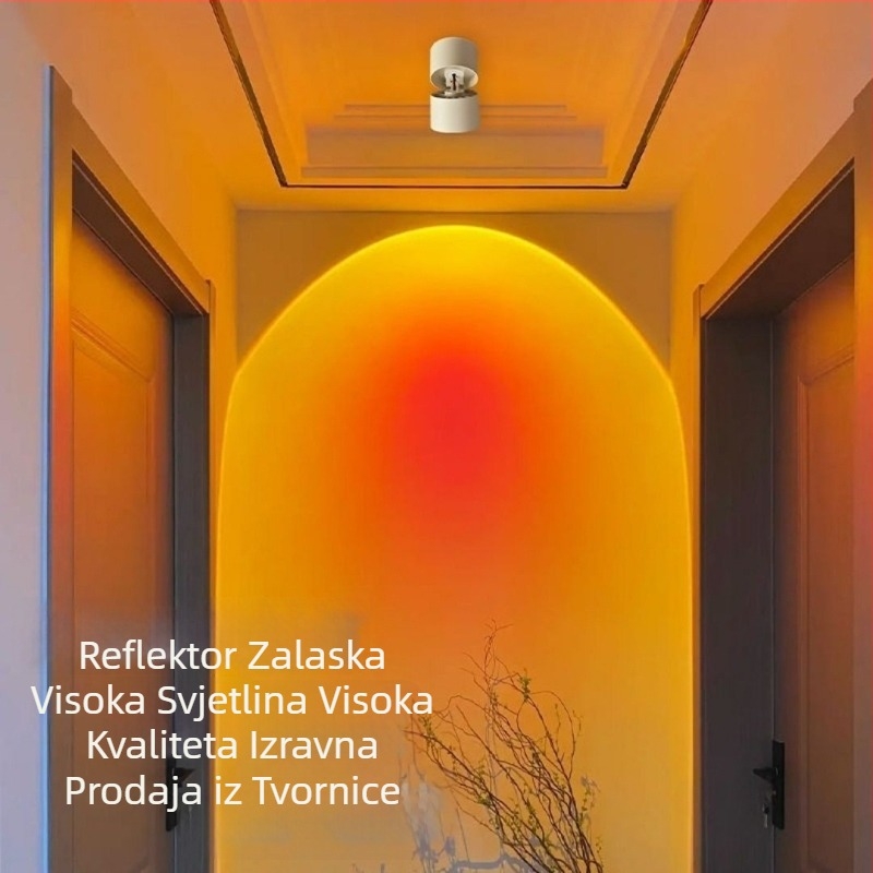 LED cilindrični downlight za hodnike, površinsko montiranje, aluminijsko kućište, 220V, CRI 80–89, moderan minimalistički dizajn