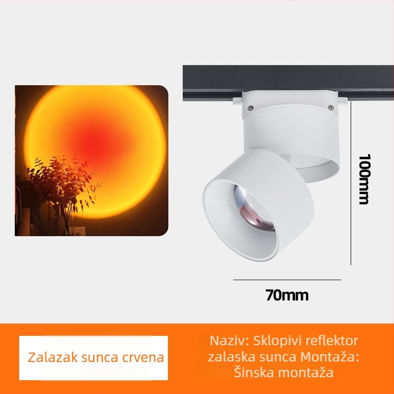 LED cilindrični downlight za hodnike, površinsko montiranje, aluminijsko kućište, 220V, CRI 80–89, moderan minimalistički dizajn