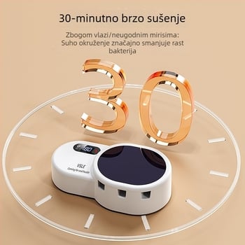 Pametni UV sterilizator za četkice za zube s sušenjem, zidni držač za pohranu, dizajn kapsule svemira
