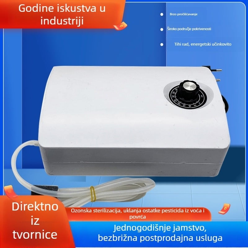 Generator ozonirane vode 220V, 2000 mg za kućno pranje povrća i voća, obrada vode i akvarij