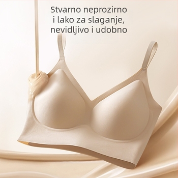 Nevidljivi bešivni grudnjak za male grudi, push-up, protiv opuštanja, oblikovanje leđa, lagan za ljeto