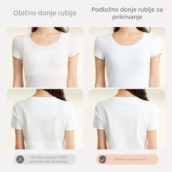 Nevidljivi bešivni grudnjak za male grudi, push-up, protiv opuštanja, oblikovanje leđa, lagan za ljeto