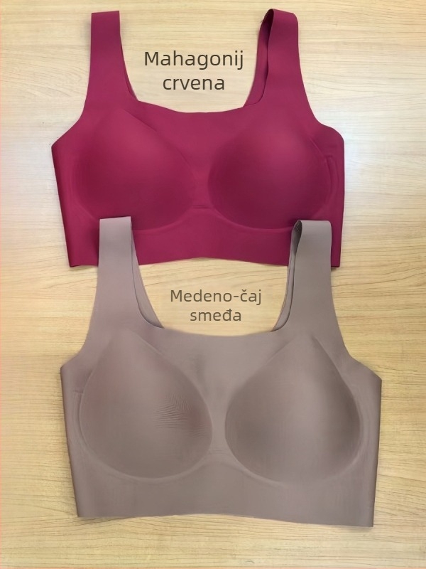 Nevidljivi bešivni grudnjak za male grudi, push-up, protiv opuštanja, oblikovanje leđa, lagan za ljeto