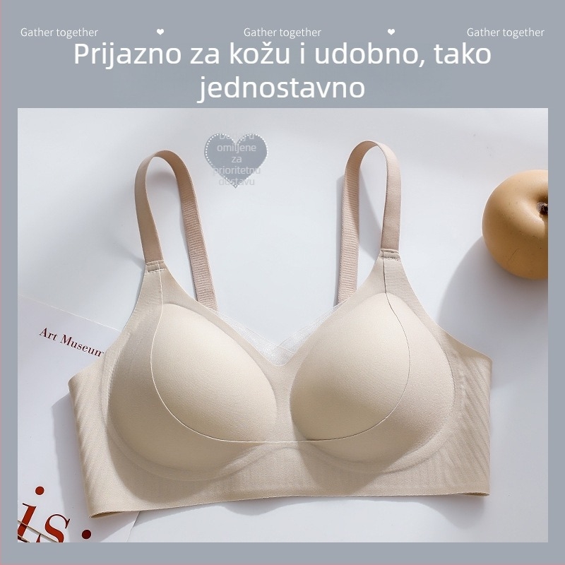 Bešiv grudnjak za male grudi, podizanje i skupljanje, mekana podrška, bez žice, udoban