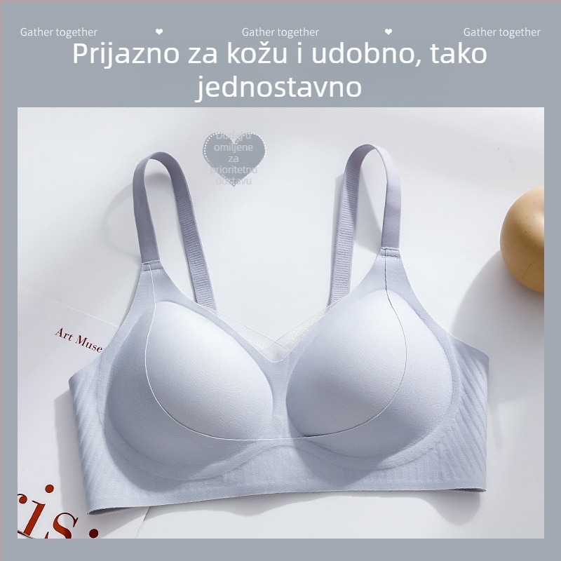 Bešiv grudnjak za male grudi, podizanje i skupljanje, mekana podrška, bez žice, udoban