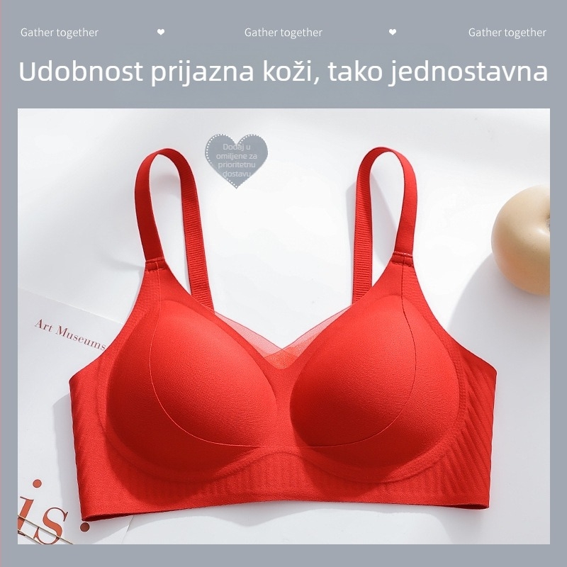 Bešiv grudnjak za male grudi, podizanje i skupljanje, mekana podrška, bez žice, udoban