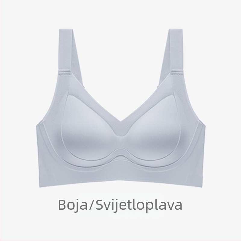 Bešavni grudnjak za žene, bez čeličnih kostiju, podesiv, bočno skupljanje, protiv opuštanja, tanki košarice, oblikuje siluetu