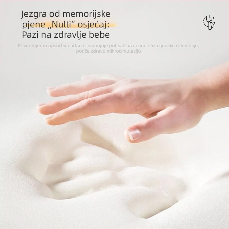 Jastuk za oblikovanje glave za bebe s memorijskom pjenom, prozračan, za novorođenčad